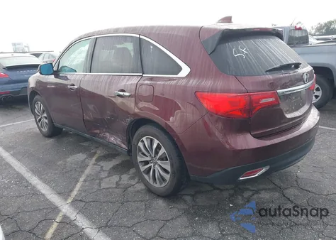 2014 Acura Mdx Technology Package из США, поврежденный, VIN 5FRYD4H42EB016584